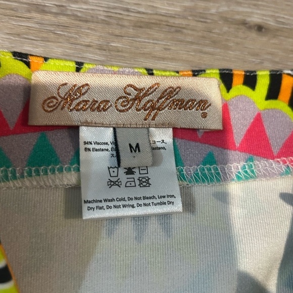 Mara Hoffman Yellow Red Embellished Mini Pencil Skirt - Picture 5 of 9